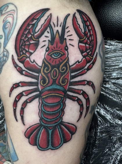Classic Lobster Tattoo