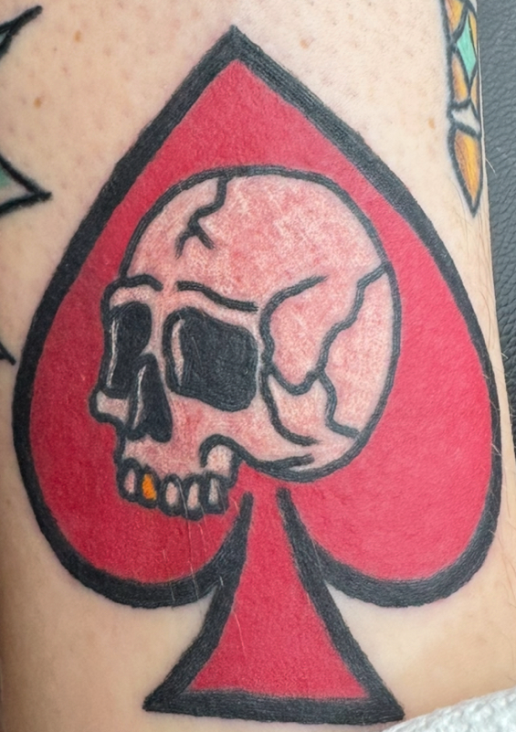 Red Spade Tattoo